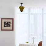 Bild in der Galerieansicht laden, Bellina Plissierte Glas-Deckenleuchte Modern für Wohnzimmer