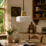 Cargar imagen en el visor de la Galería, Warm pendant lighting over a cafe style dining space