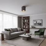 Load image into Gallery viewer, Raxon Metal Frame Industrial Ceiling Fixture for Living Room & Foyer