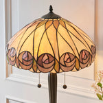Load image into Gallery viewer, TF Hutchinson Art-Glass Tiffany Style Table Lamp – Handcrafted Design for Home and Office