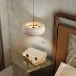 Load image into Gallery viewer, Wabi Sabi Style Travertine Stone Pendant Light