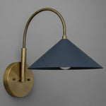 Load image into Gallery viewer, Curva Metal Curved Arm Modern Wall Sconce for Bedroom & Hallway
