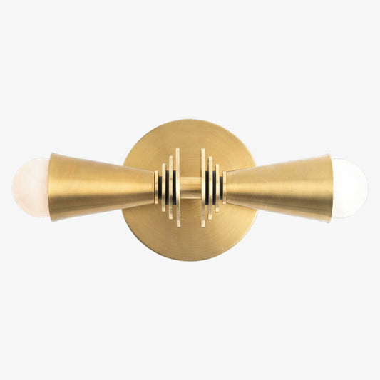 Luz de Pared Pyralis Cone Art Decó - Aplique Multidireccional para Tocador o Pared
