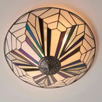 Load image into Gallery viewer, TiffStar Elegant Art Glass Flush Ceiling Light - Vintage-Inspired Ceiling Fixture for Home Interiors