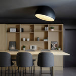 Charger l'image dans la visionneuse de la galerie, Lampe Plafonnier Duo – Luminaire Moderne en Bois Grain et Métal à Montage Affleurant pour Salon et Chambre