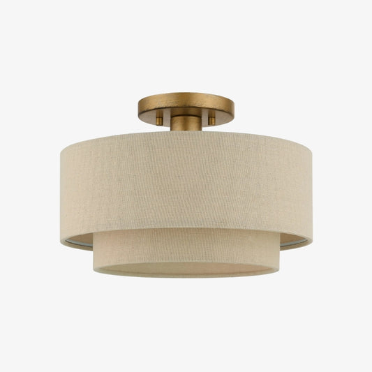Lámpara de Techo Elegante de Mezcla de Lino Lumeris con Estilo Moderno para Sala
