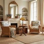 Afbeelding laden in galerijweergave, TF Sorenia Elegante Glas-in-Lood Lamp - Handgemaakte Tiffany Tafellamp voor Interieurs thuis