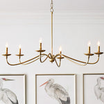 Load image into Gallery viewer, Rowan Timeless Iron Candle Design Chandelier - Industrial Interior Lighting For Bedroom