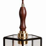 Cargar imagen en el visor de la Galería, Wood accent and metal socket detail