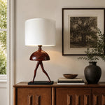 Załaduj obraz do przeglądarki galerii, White shade table lamp in room