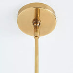 Cargar imagen en el visor de la galería, Lámpara de araña Ruchee – Lámpara de techo de latón con pantalla de tela en capas para comedores o salas de estar