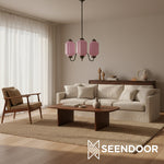 Load image into Gallery viewer, Eloise Vintage Glass Chandelier - Milk Glass Home Accent