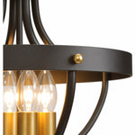 Afbeelding laden in galerijweergave, Vintage plafondlamp in landelijke stijl, halfopbouw