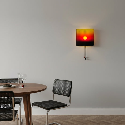 Afterglow Dekoracyjna Lampa Ścienna - Gradientowa Lampa LED o Zachodzie Słońca, Nadająca się do Salonów i Sypialni