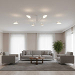 Afbeelding laden in galerijweergave, Arclume boog plafondlamp – sculpturaal ontwerp met verstelbare armen voor moderne ruimtes N43