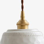 Carica l'immagine nella visualizzazione Galleria, Vintage ceramic pendant light detail