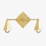 Load image into Gallery viewer, Ornato Luxe Geometric Vanity Light - Solid Brass Art Deco Bathroom Lighting