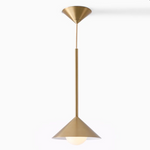Load image into Gallery viewer, Brivana Adjustable Pendant – Cone Shade Light for Kitchen or Dining