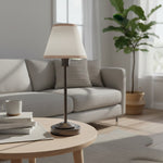 Afbeelding laden in galerijweergave, Bronzuno Textuurstof Bureaulamp – Moderne Metalen Voetverlichting voor Kantoren of Lounges