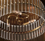 Afbeelding laden in galerijweergave, Lumora Crystal Opbouwlamp – Elegante Plafondlamp van Messing
