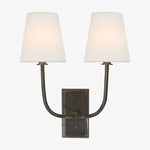 Load image into Gallery viewer, VistaGlow Industrial Metal Wall Lamp - Modern Double Sconce