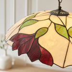 Load image into Gallery viewer, TF Botanica Floral Glass Pendant Light – Vintage Pendant Fixture for Open Plan Spaces