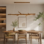 Załaduj obraz do przeglądarki galerii, Wood Color Resin Linear Branch Pendant Light