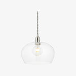 Afbeelding laden in galerijweergave, Clarione in hoogte verstelbare glazen hanglamp - Klassieke Art Deco lamp