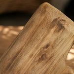 Load image into Gallery viewer, close view of the hand-shaped willow wood tray edge