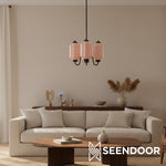 Load image into Gallery viewer, Eloise Vintage Glass Chandelier - Milk Glass Home Accent