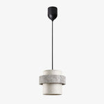 Cargar imagen en el visor de la Galería, Style C gray travertine stone pendant light with one head