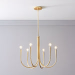 Load image into Gallery viewer, Borvia Swoop Arm Chandelier - Vintage-Inspired Modern Perfect for Home