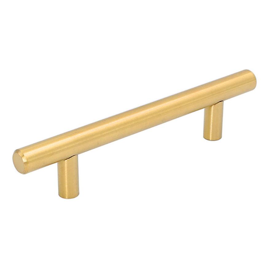 Satin Brass Bar Pulls – Modern Gold Bar Handle Cabinet Hardware
