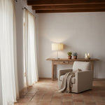 Afbeelding laden in galerijweergave, Velura Tafellamp - Beige Linnen Kap in Lichtbeige