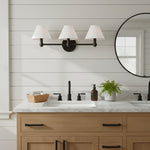 Load image into Gallery viewer, Roven Metal Wall Sconce – Sleek Metal Single or Triple Sconce for Vanity or Bathroom