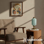 Load image into Gallery viewer, Retro Eloise Milk Glass Table Lamp for Bedroom Decor