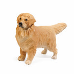 Carica l'immagine nella visualizzazione Galleria, Light wood-tone golden retriever desk ornament full view