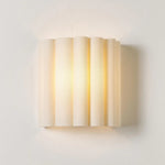 Afbeelding laden in galerijweergave, Velura Linnen Gevouwen Wandlamp - Stoffen Zacht Geplooid Ontwerp Sfeerverlichting voor Slaapkamer of Gang