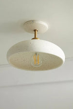 Afbeelding laden in galerijweergave, Radiica keramische gevlekte plafondlamp – handgemaakte verlichtingsaccent