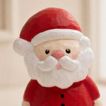 Carica l'immagine nella visualizzazione Galleria, Close detail of handmade wooden Santa face and hat