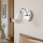 Load image into Gallery viewer, Celvane Elegant Calla Lily Wall Lamp – French Minimalist Bedroom and Living Room Lighting