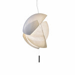 Load image into Gallery viewer, Style A pleated fabric pendant light full view