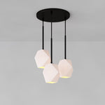 Load image into Gallery viewer, Talvior Sculptural Lighting - 3-Light Faceted Chandelier in Versatile Finishes | Explore Collection