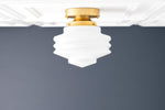 Load image into Gallery viewer, Geotower Glass Art Deco Ceiling Light - Glass Globe - Elegant Home Fixture