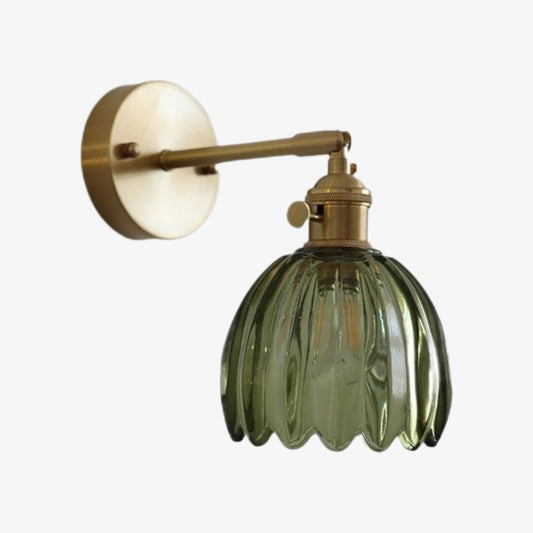 Blossix Florale Tulpen-Wandleuchte – Moderne Wandlampe mit Metallfuß für Innenbeleuchtung N64