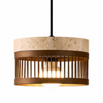 Cargar imagen en el visor de la Galería, Vintage Travertine Metal Pendant Lamp for Dining Room