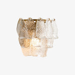 Afbeelding laden in galerijweergave, Lumvey gelaagde glazen wandlamp — Art Deco wandlamp voor badkamer en hal