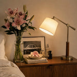Carica l'immagine nella visualizzazione Galleria, swing arm table lamp in a styled room