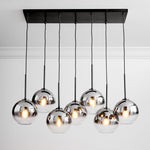 Load image into Gallery viewer, Selvion Industrial Spherical Glass Chandelier for Dining & Living Room