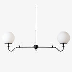 Load image into Gallery viewer, Glorica Glass Linear Modern Chandelier for Kitchen & Living Room